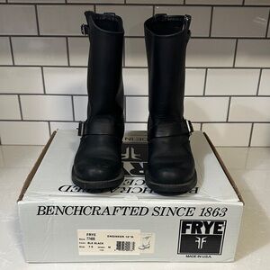 Frye Black Leather Tall Boots 7.5